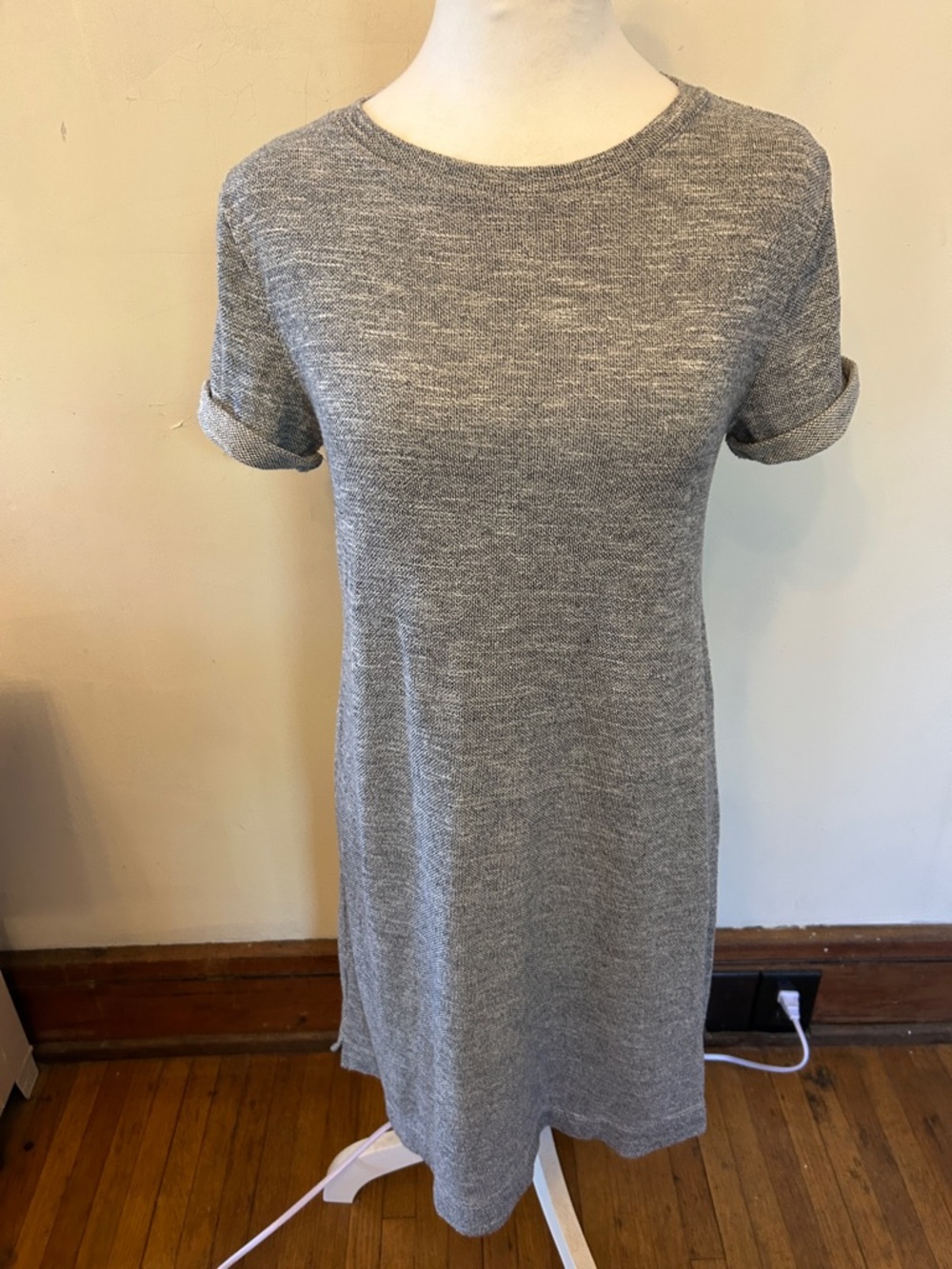Lou & Grey Heather Gray Knit Tee Dress
